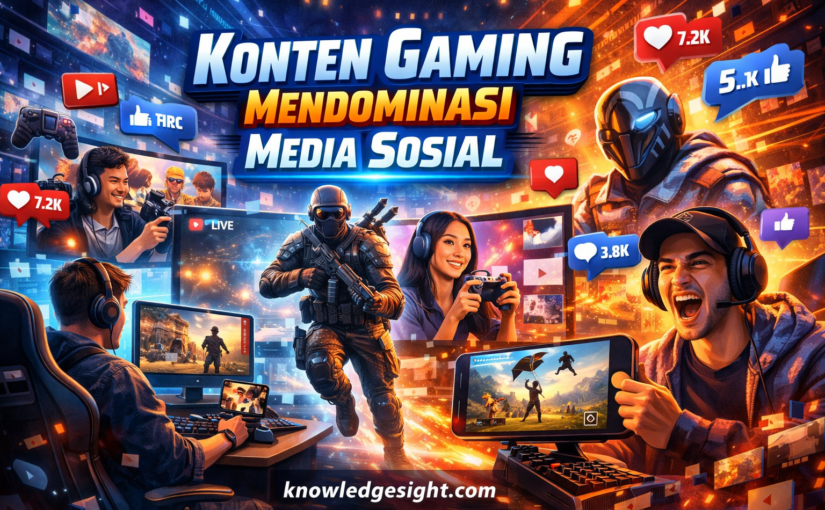 Konten Gaming Mendominasi Media Sosial